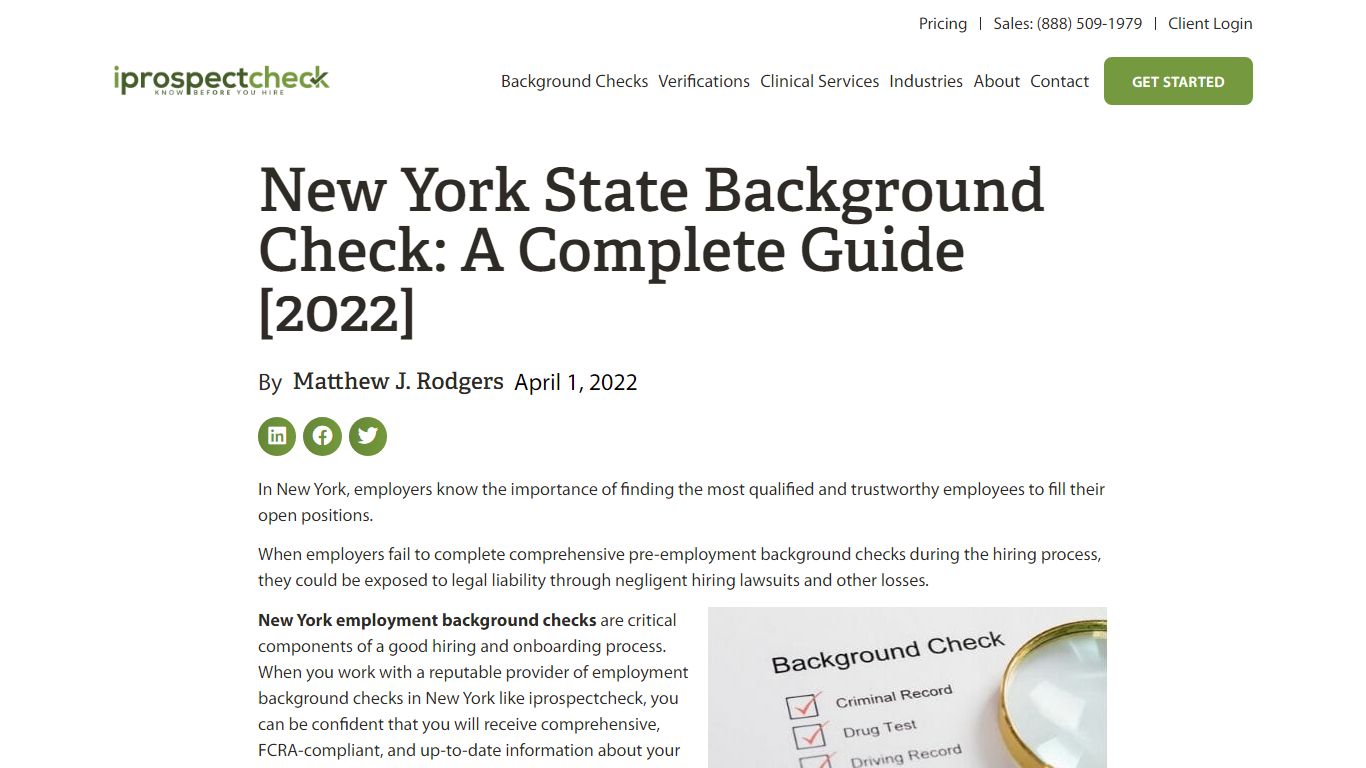 New York State Background Check: A Complete Guide [2022] - iprospectcheck